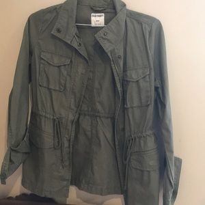 Old Navy Hunter green utility jacket